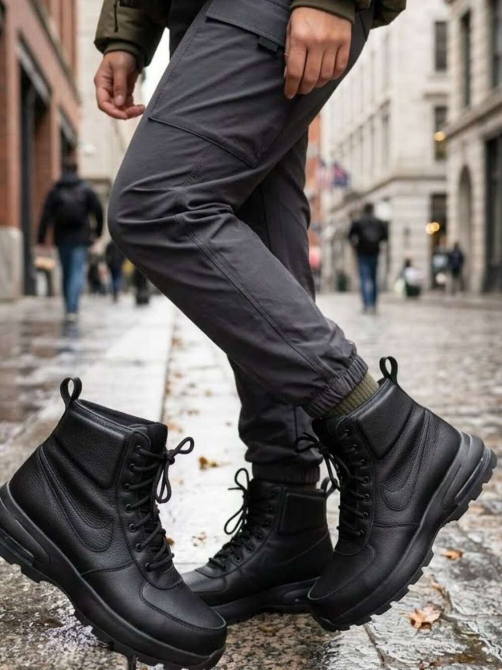 Nike Air Max Goaterra 2.0 Waterproof Leather Boots - Triple Black NWT/ NIB sz 10